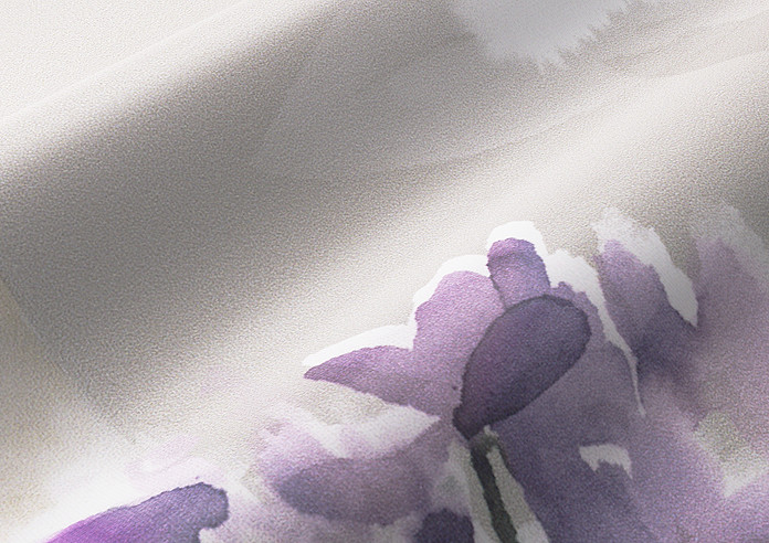 Floral (Blackout), Lilac - Twist&Fit Roller Blind - Image 4